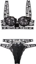 Kanten BH-Set Not Your Bitch - Sexy Lingerie & Kleding - Lingerie Dames - Dames Lingerie - BH-Sets