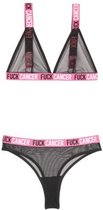 F*CK Cancer 2-Delige BH-set - Sexy Lingerie & Kleding - Lingerie Dames - Dames Lingerie - BH-Sets