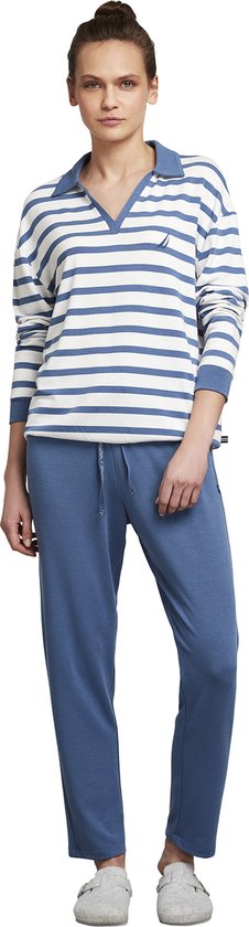 Nautica - Pyjama Set Voor Dames, Lange Mouwen