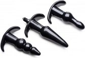 Thrill Trio Anaal Plug - Set van 3 - Zwart - Sextoys - Anaal Toys