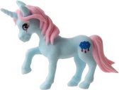 eenhoorn Pocket Unicorn meisjes 7 cm blauw/wolkje