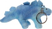 sleutelhanger dino 11 cm blauw