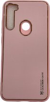 ZKl Telecom Telefoonhoesje - Back Cover - Geschikt Voor Xiaomi Redmi Note 8 - Roze En Goud