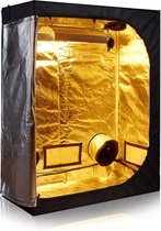 LORIOTH® Indoor Kweektent - Kweekruimte - Zwarte Tuinkas -  Led Verlichting  - 120x120x200 cm