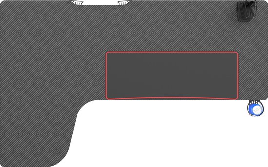 Jeu de bureau Hugo - Bureau d'angle en L - 160 cm x 60 cm
