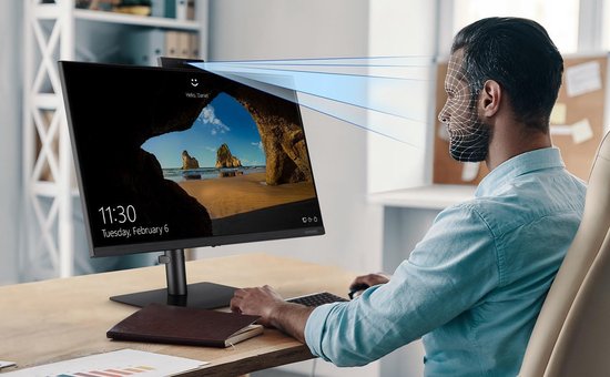 Samsung LS24A400 - Full HD IPS Webcam Monitor - 24 Inch