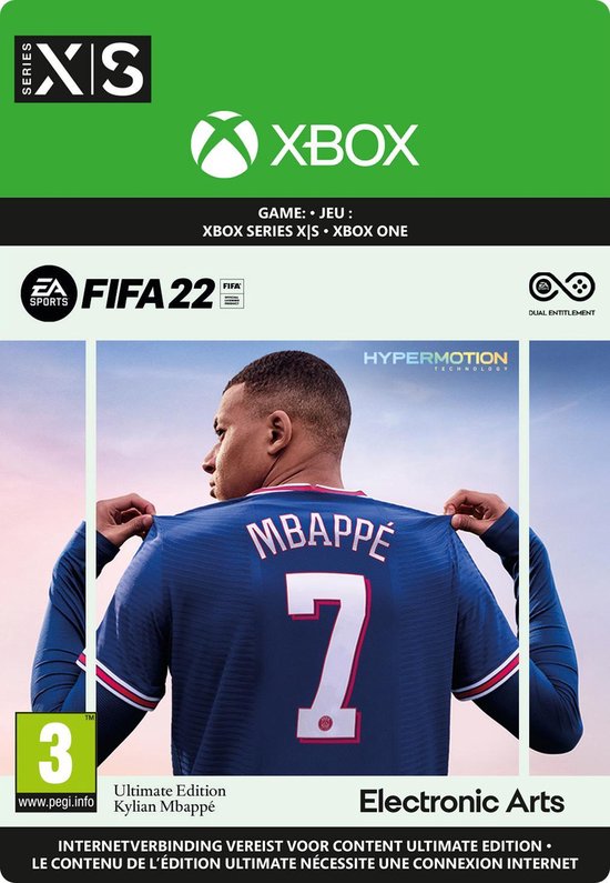 FIFA 22 Ultimate Edition - Xbox Series X|S & Xbox One download - Niet beschikbaar in Belgie