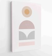 Canvas schilderij - Abstract organic shape Art design for poster, print, cover, wallpaper, Minimal and natural wall art. Vector illustration. 1 -    – 1834428190 - 80*60 Vertical