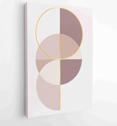 Canvas schilderij - Abstract organic shape Art design for poster, print, cover, wallpaper, Minimal and natural wall art. Vector illustration. 1 -    – 1834428193 - 80*60 Vertical