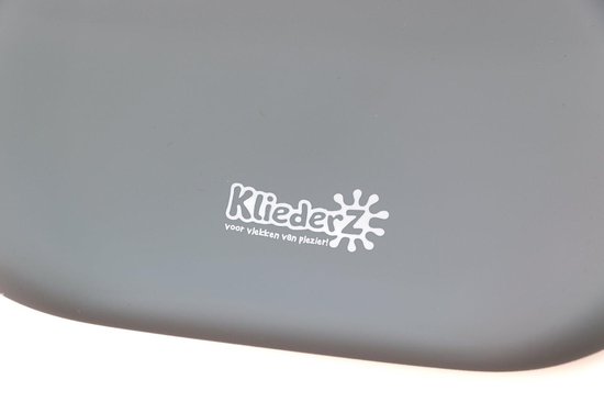 KliederZ 3-delige Siliconen Eetset - voor baby en peuters - Slabbetje Schaaltje Lepel - Kwalitatieve kinder serviesset met opvangbakje en zuignap - Grijs Lychee SE05 van KliederZ — afbeelding 5