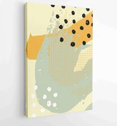 Canvas schilderij - Abstract organic shape Art design for poster, print, cover, wallpaper, Minimal and natural wall art. 1 -    – 1855434613 - 80*60 Vertical