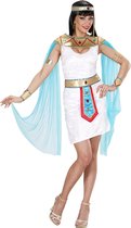 Widmann - Egypte Kostuum - Egyptische Koningin Lady Of The Pyramids Kostuum Vrouw - Blauw, Wit / Beige - Medium - Carnavalskleding - Verkleedkleding