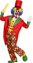 Clown & Nar Kostuum | Clown Luxe Multicolour Kostuum Man | Small | Carnaval kostuum | Verkleedkleding