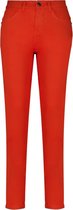 DEELUXE Effen broek met vijf zakken POLY Red Pepper