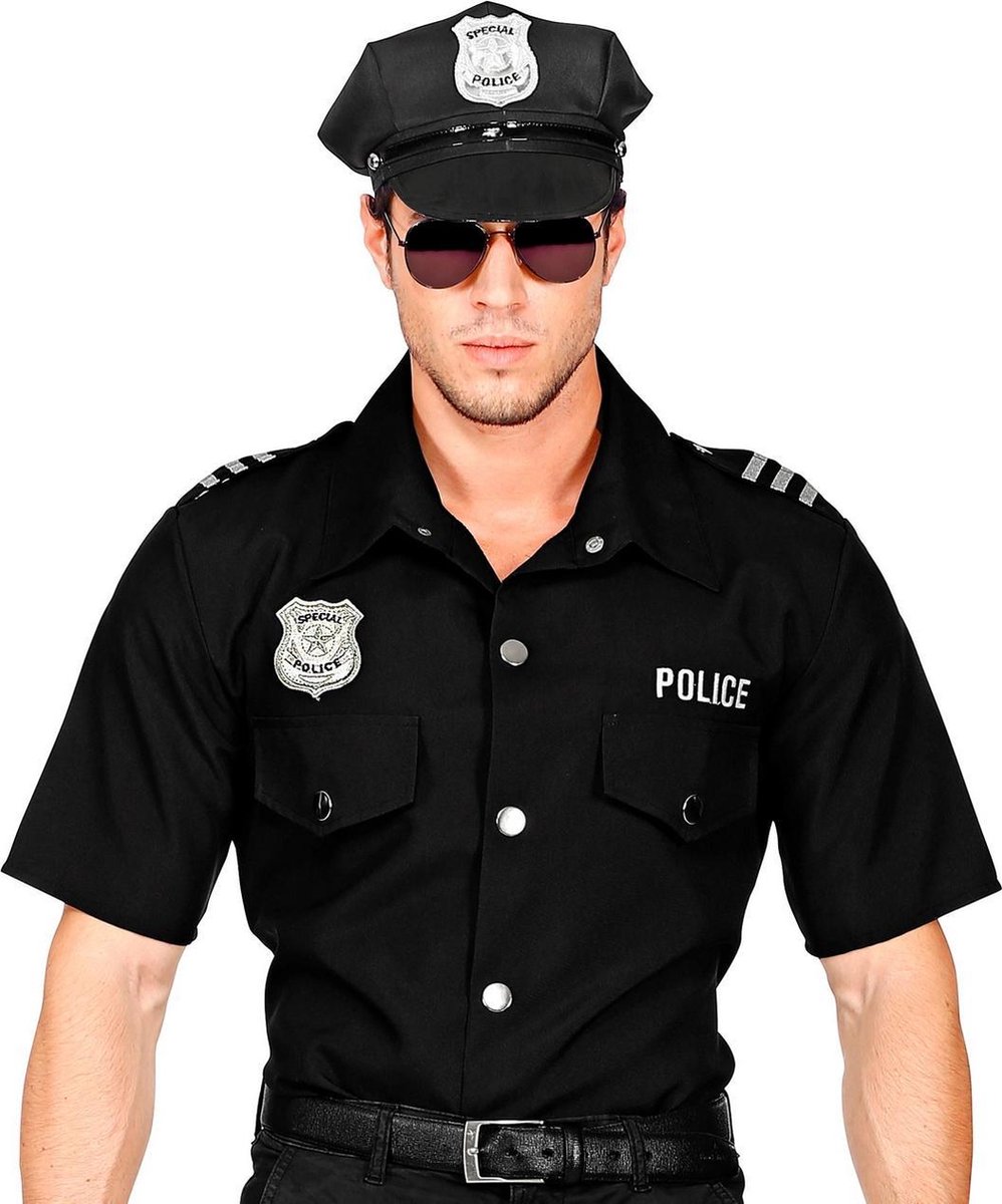 Politie & Detective Kostuum | Uniform Shirt Politie Agent Man | XXL | Carnaval  kostuum... | bol.com