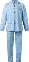 Heren pyjama Gentlemen poplin 100% katoen lichtblauw maat 50