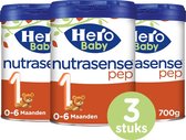 Hero Baby Nutrasense PEP 1 (0-6mnd) - Zuigelingenvoeding - bij koemelkallergie - 3 STUKS - flesvoeding