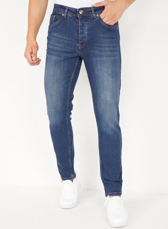 Donkerblauwe Jeans Heren Regular Fit - DP05 - Blauw