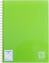 dummyboek met spiraal A4 papier groen