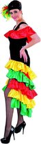 Magic By Freddy's - Brazilie & Samba Kostuum - Trots Van De Favela Rio Carnaval - Vrouw - rood,geel,groen,zwart,multicolor - Small - Carnavalskleding - Verkleedkleding