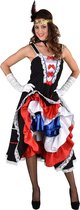 Jaren 20 Danseressen Kostuum | Vive La France Can Can | Vrouw | XXL | Carnavalskleding | Verkleedkleding