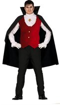 Vampier & Dracula Kostuum | Graaf Gruwelijke Grijns | Man | Maat 52-54 | Halloween | Verkleedkleding