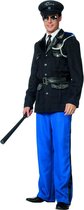 Politie uniform zwart/blauw voor heer