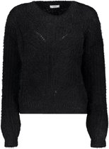 Jacqueline de Yong Trui Jdyshelley L/s Pullover Knt 15238279 Black Dames Maat - XS