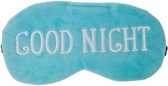 Slaapmasker - Sleep Well - Blauw - Pluche - One size - Good Night