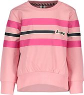 B.Nosy baby meisjes sweater met strepen Punch Pink