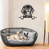 Hond - Beagle - Honden - Wanddecoratie - Zwart - Muurdecoratie - Hout