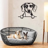 Hond - Teckel - Honden - Wanddecoratie - Zwart - Muurdecoratie - Hout