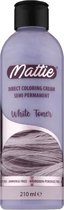 White Toner Directe Vegan Kleurcrème 210 Ml haarverf Mattie