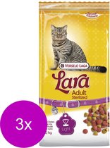 Lara Adult Sterilized Kip&Eend - Kattenvoer - 3 x 2 kg