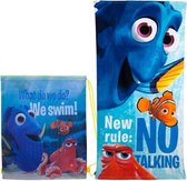 Finding Dory gymtas en handdoek blauw