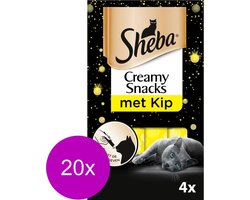 20 x Sheba Creamy Snacks - kattenscnack - 4x12g