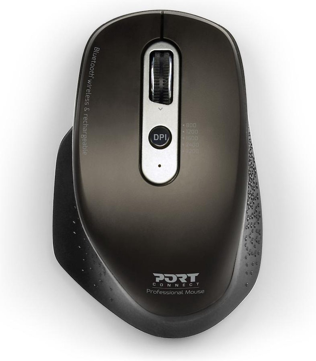 Port Designs Bluetooth + Wireless & Rechargeable Executive Mouse - Muis