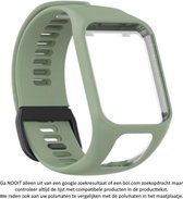 Groen wearablebandje voor Tomtom Adventurer, Tomtom Spark, Tomtom Spark 3, Tomtom Runner 2, Runner 3 - Golfer 2 – Maat: zie maatfoto - horlogeband - polsband - strap - horlogebandj