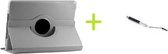 Etui Universel 10 pouces Multi Stand - Etui Tablette Rotatif 360 - Housse Tablette Grijs + Stylet