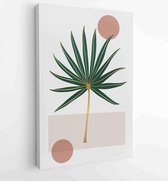 Canvas schilderij - Botanical and gold abstract wall arts vector collection. 2 -    – 1875717838 - 40-30 Vertical