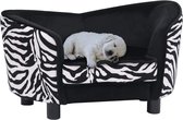 Everest Hondenbank 68x38x38 cm pluche zwart