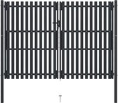 Everest Poort dubbel 306x250 cm staal antraciet