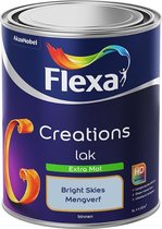 Flexa Creations Lak - Extra Mat - Mengkleuren Collectie - Kleur van het Jaar 2022 - Bright Skies - 1 liter