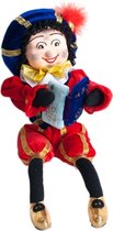 Beekwilder LVT Pieten - Voorlees Piet - 40cm - Sinterklaas decoratie - Knuffel