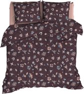 Satin d`or Satijn Dekbedovertrek 240X200/220 Cm Stacey Aubergine