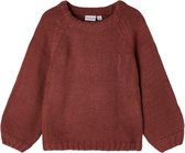 Name-it Meisjes Effen Trui Knit Spiced Apple