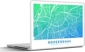 Sticker ordinateur portable - 14 pouces - Plan de la ville - Roosendaal - Blauw