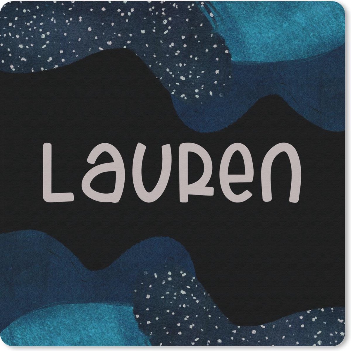 Muismat 30x30 cm - Mousepad Lauren - Pastel - Meisje - Muismatten