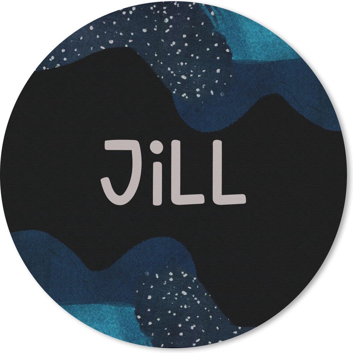 Muismat rond 30x30 cm - Mousepad Jill - Pastel - Meisje - Ronde muismatten