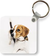 Sleutelhanger - Uitdeelcadeautjes - Pup - Beagle - Bruin - Plastic
